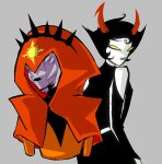  2026 fashionista_rebel_uniform fullres godtier homestuck:_beyond_canon inauguraldeath kanaya_maryam light_aspect rainbow_drinker rose_lalonde rosebot seer 
