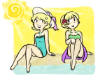  barefoot freckles hat ocean request rose_lalonde roxy_lalonde striderswag summer swimsuit 