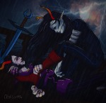  2025 ancestors antiarts artificial_limb blackrom blinded_mindfang body_modification dualfang facial_hair fullres image_manipulation lying marquise_spinneret_mindfang no_hat orphaner_dualscar rain scars shipping ships starter_outfit strife sword weapon 