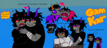 2025 biting eridan_ampora eyestrain formal fullres gamzee_makara grubs heart hug jaggy_lines karkat_vantas redrom shipping skyzahhak starter_outfit text tropicshipping word_balloon
