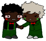  2025 caliborn calliope cherry_limeade cherubim fullres glasses_added holding_hands humanized incest jaggy_lines shipping sprite_mode starter_outfit transparent uundylngumbrage 