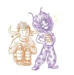 2015 artificial_limb body_modification casual fullres gamzee_makara heart noodlenumber pbj robolegs shipping sitting stars tavros_nitram text theme_coloring