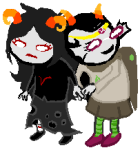  2026 aradia_megido dead_aradia doctoraiama dream_ghost feferi_peixes fullres godtier hemocircle holding_hands jaggy_lines life_aspect shipping starter_outfit witch 