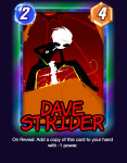 caledfwlch card crossover dave_strider four_aces_suited land_of_heat_and_clockwork low_angle marvel marvel_snap native_source solo text weapon