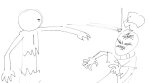  2026 emmaxoverdrive fullres grayscale harlequin_uniform jack_noir monochrome peregrine_mendicant pm profile scars sketch strife 