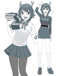  2025 ? aranea_serket blush book dancestors fullres multiple_personas r_ch07 sailor_fuku solo starter_outfit 