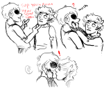  dave_strider headshot highlight_color karkat_vantas kiss miraliese red_knight_district redrom request shipping 
