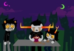  2024 alternia clouds crossover crying food fullres green_moon karkat_vantas licking lusus night no_glasses outer_spec parody pink_moon silhouette south_park stars starter_outfit tavros_nitram tinkerbull vriska_serket 