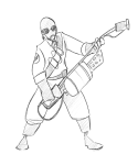  crossover dave_strider gloomy-optimist grayscale solo team_fortress_2 