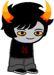  2017 fullres hiveswap jaggy_lines saeronovace solo sprite_mode starter_outfit transparent xefros_tritoh