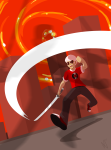  brakken city dave_strider huge katana oblique_angle red_record_tee solo starter_outfit 