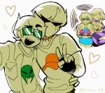  2026 alpha_kids blush cottoncandy dirk_strider facial_hair food fullres heart iamanpy jake_english jane_crocker pumpkin_patch redrom roxy's_striped_scarf roxy_lalonde scars selfie shipping starter_outfit 