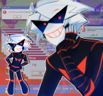  2026 art_dump blackoutbruh emoticon fullres humanized image_manipulation lil_hal robot solo stars text 