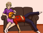  couch dave_strider dersecest head_on_lap incest kitty-quixotic mauve_squiddle_shirt red_record_tee redrom rose_lalonde shipping sleeping 