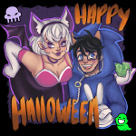  2025 diimplekun fullres grimdorks halloweenstuck john_egbert kid_symbol lipstick_stains parody redrom rose_lalonde shipping sonic_the_hedgehog text 