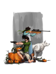  becquerel hunting_rifle jade_harley jake_english madragingven pumpkin starter_outfit twin_m9_berettas 