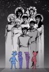 2020 breath_aspect candy_kids candy_timeline deydenier dogtail dogtier eyepatch facial_hair fullres godtier grayscale harry_anderson_egbert heir highlight_color homestuck:_beyond_canon hope_aspect jade_harley jake_english jane_crocker john_egbert kanaya_maryam life_aspect light_aspect maid monochrome page rogue rose_lalonde roxy_lalonde seer serkets space_aspect starter_outfit sylph tavros_crocker theme_coloring thief void_aspect vriska_maryam-lalonde vriska_serket witch yiffany_longstocking_lalonde_harley