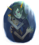  blind_love blind_sollux blood darky hug no_glasses palerom request shipping sollux_captor terezi_pyrope 