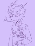  2024 casual cronus_ampora dancestors dream_ghost fish fullres hhh24338489 lineart monochrome scars sketch smoking solo text 