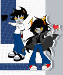  2025 casual fullres heart karkat_vantas spade stars starter_outfit sweat turntgh vriska_serket 