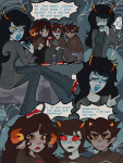  2025 aradia_megido blush comic dragon_cane flutterfan2007 freckles fullres instrument karkat_vantas parody sitting south_park starter_outfit terezi_pyrope text vriska_serket web word_balloon 