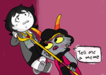  hiveswap joey_claire smash-cooper sweat trizza&#039;s_trident trizza_tethis word_balloon 