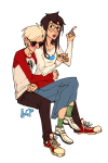  dave_strider jade_harley red_baseball_tee redrom shipping spacetime starter_outfit 