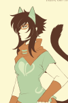  godtier heart_aspect limited_palette nepeta_leijon no_hat playbunny request rogue solo 
