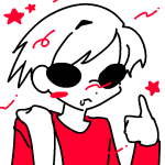 2024 casual dave_strider fullres grayscale headshot highlight_color ohmynyah solo sweat thumbs_up