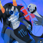  2026 8_ball amputation blood eyesquick fullres hive mind_control oblique_angle solo starter_outfit vriska's_hive vriska_serket yumiiiiiiiiiiii 