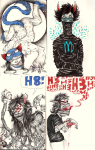 2011 8_ball au body_horror dragon_cane eyesquick fullres kanaya_maryam nepeta_leijon terezi_pyrope text vriska_serket word_balloon zenophrenic