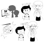  2026 blush comic cottoncandy emoticon fullres grayscale heart jane_crocker monochrome redrom roxy_lalonde shipping silhouette starter_outfit sweat text tornad0tommy 