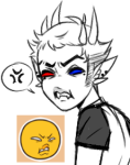  body_modification deleted_source gummypeen headshot limited_palette no_glasses request sollux_captor solo word_balloon 
