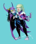  carrying dojo eridan_ampora redrom roxy&#039;s_striped_scarf roxy_lalonde rule63 shipping starter_outfit wwixards 