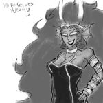  2026 alisbscsaand ancestors body_modification fullres grayscale her_imperious_condescension monochrome solo starter_outfit 