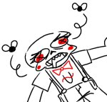 2025 caliborn daily dailycherubs dead fullres grayscale highlight_color lineart monochrome solo starter_outfit