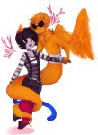  davesprite freckles heart holding_hands nepeta_leijon no_hat redrom shipping sprite sugaryacid teaser_toy 