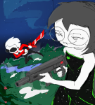  2023 3_in_the_morning_dress dave_strider elfworm flowers fullres girl's_best_friend jade_harley jaggy_lines land_of_frost_and_frogs red_baseball_tee scarlet_ribbitar trees 