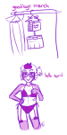  comic crossdressing eridan_ampora march_eridan monochrome solo source_needed sourcing_attempted wut 
