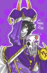  2013 diamond fashion fullres gamzee_makara lunaticjin mask scars solo spade text zodiac_symbol 