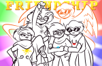  2025 beta_kids breath_aspect dave_strider davesprite fistbump freckles fullres godtier grayscale heir highlight_color iceflower99 jade_harley jaggy_lines john_egbert knight light_aspect rose_lalonde seer space_aspect sprite text time_aspect transtuck witch wonk 