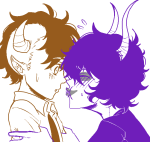  2011 blush fullres gamzee_makara jaggy_lines jin-nyeh near_kiss pbj profile redrom shipping starter_outfit sweat tavros_nitram theme_coloring 