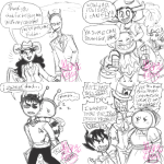  2014 alice_in_wonderland aradia_megido bee_outfit blush card carrying cd clubs_deuce comic daddy_droog dd diamonds_droog facial_hair fake_horns fedora fullres grayscale halloweenstuck hat hb hearts_boxcars indiana_jones jack_noir karkat_vantas lineart lusus midnight_crew midnightsylph mr_boxcars_sir ms_paint old_man_deuce paint_it_black paintmom papa_slick parody peter_pan pumpkin redrom shipping sleeping smoking sollux_captor spade spades_slick stabdads star_trek tavros_nitram text tinkerbull whip word_balloon 