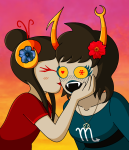  2026 aranea_serket blush damara_megido dancestors flowers frigiddoctoratus fullres heart image_manipulation jaggy_lines jorogumo kiss no_glasses redrom shipping starter_outfit sufferer_necklace 
