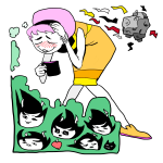  2023 beverage blush date_dress drunk_rose food fullres glasses_added haven jaspers kanaya_maryam meteor rose_lalonde thought_balloon 