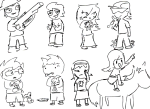  2009 ageswap beta_kids blush bro dad dave_strider ed-ramos food fullres grandpa grayscale guardians jade_harley john_egbert liv_tyler maplehoof mom no_glasses pipe rose_lalonde sketch smuppets speculative_design starter_outfit 