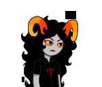  2012 animated aradia_megido asymmetricjester fullres jaggy_lines solo starter_outfit talksprite transparent 