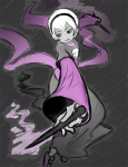  black_squiddle_dress cubewatermelon grimdark rose_lalonde solo thorns_of_oglogoth 