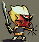  chibi dirk_strider gasmask pixel solo sprite_mode strong_outfit strong_tanktop supajackle 