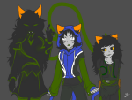  2014 ageswap ancestors au cat_hat dancestors dream_ghost fashion fullres jaggy_lines leijons lunaticjin meulin_leijon nepeta_leijon silhouette the_disciple zodiac_symbol 